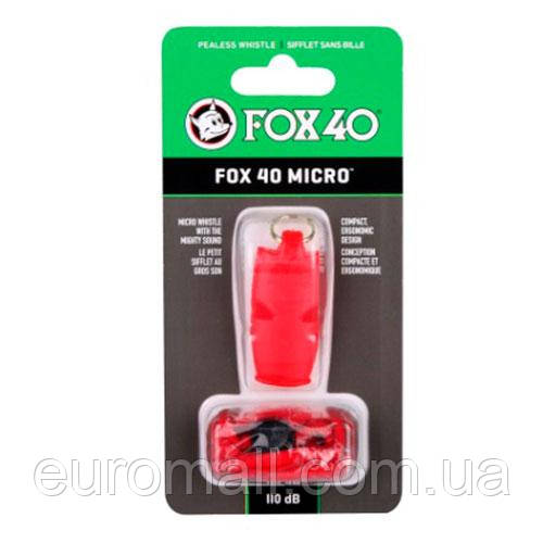 Свисток FOX 40 Whistle Micro Safety 9513-0108, Червоний, Розмір (EU) — 1SIZE