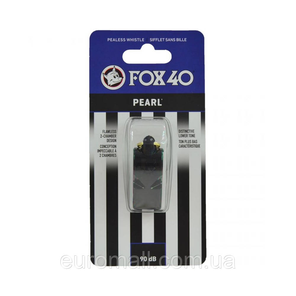 Свисток FOX 40 Original Whistle Pearl Official 9700-0008, Чорний, Розмір (EU) — 1SIZE