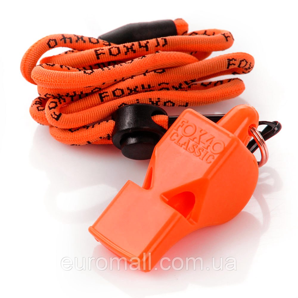 Свисток для арбітра Original Fox 40 Classic зі шнурком 9903-0308, Жовтогарячий, Розмір (EU) — 1SIZE