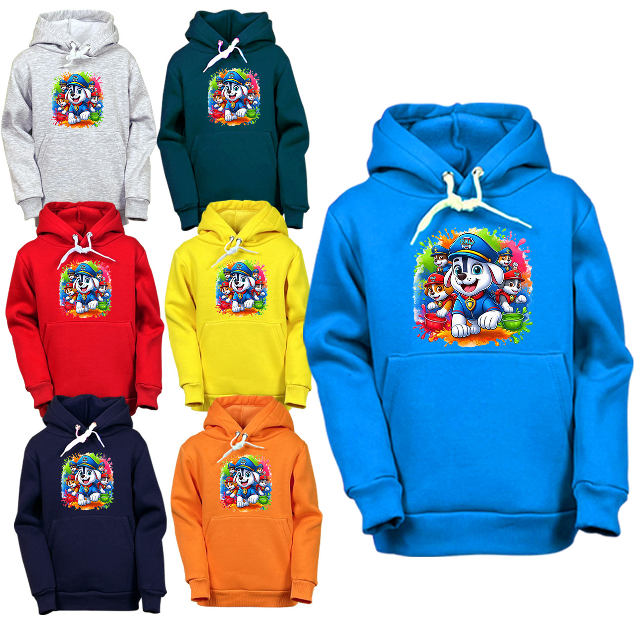 Дитяче тепле худі для хлопчика на флісі Щенячий патруль, 4-16 років, фото 1