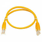 Патч-корд UTP Atcom RJ45, Cat.6, мідь, 1 м, жовтий, фото 3
