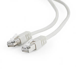 Патч-корд FTP Cablexpert (PP22-3M) cat.5Е, литий, 50u штекер із клямкою, 3м, сірий