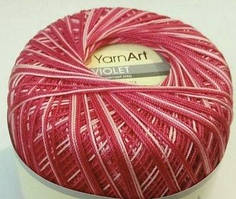 YarnArt Violete Melange (Віолет Меланж) No 91 (Пряжа мерсеризована бавовна, нитки для в'язання)