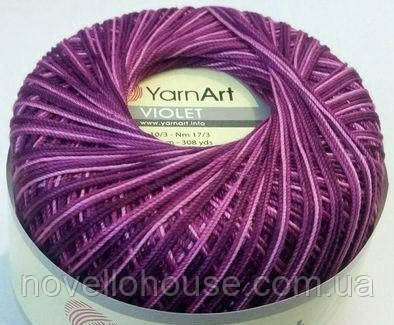 YarnArt VIOLET MELANGE (Віолет Меланж) № 0192 (Пряжа мерсеризована бавовна, нитки для в'язання)