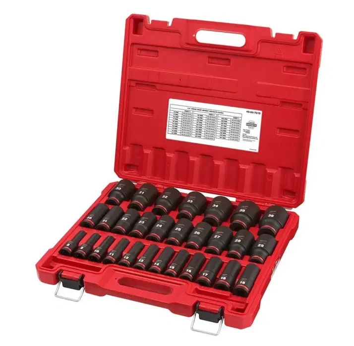 Набір глибоких ударних головок MILWAUKEE SHOCKWAVE Impact Duty 1/2" Drive Metric Deep