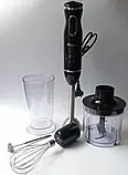 Блендер Domotec R314B ручний 5в1, багатофункціональний кухонний блендер 800 Вт.Блендер ручний 5в1 R.314B, фото 2