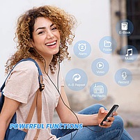MP3 Плеєр Rock Star 01B 1.8" Bluetooth 5.4 HI FI 64gb із зовнішнім динаміком Type C, фото 8