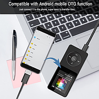MP3 Плеєр Rock Star 01B 1.8" Bluetooth 5.4 HI FI 64gb із зовнішнім динаміком Type C, фото 11
