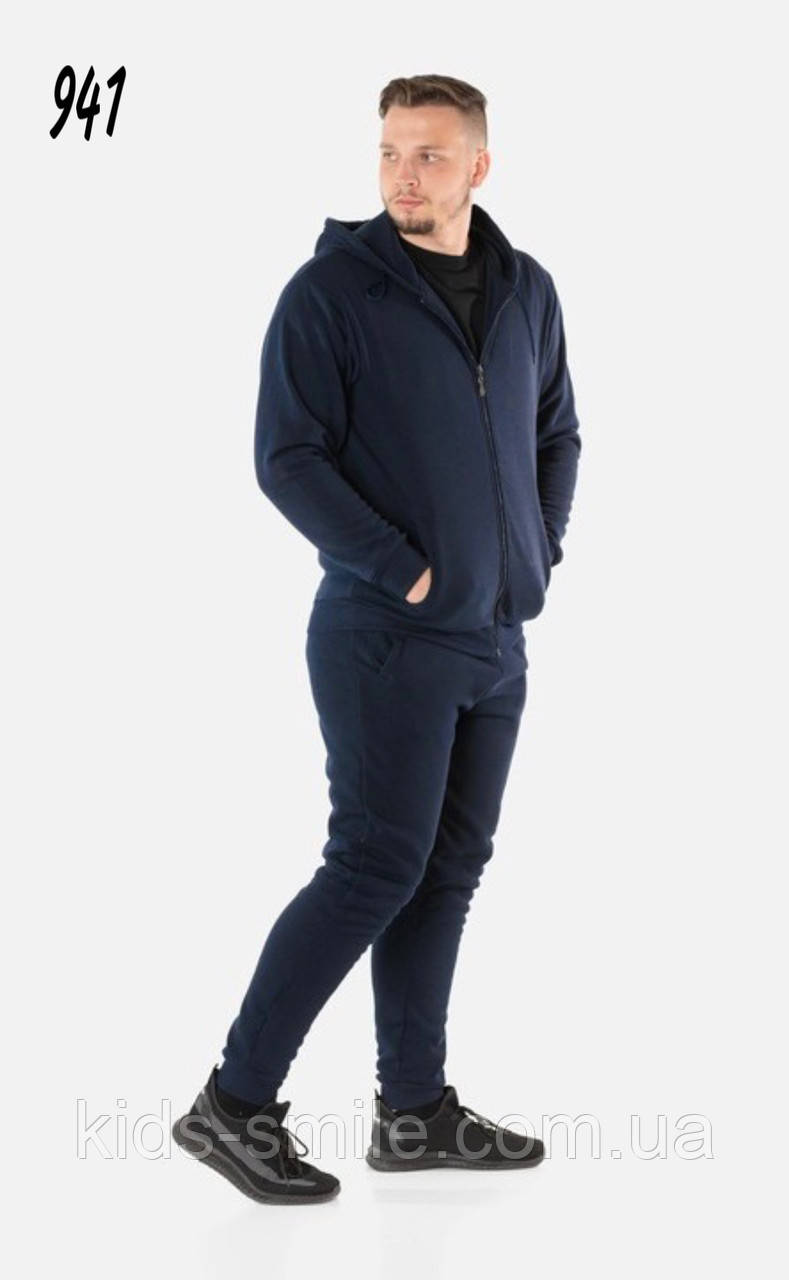 Костюми спортивні чоловічі теплі на флісі (Розміри: 46-56), фото 1