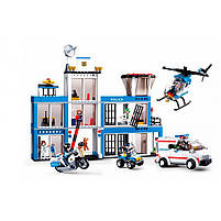 Конструктор M38-B0660 поліція, ділянка 32см, транспорт, фігурки, 606 деталей, в коробці, 52-38-8см, фото 2