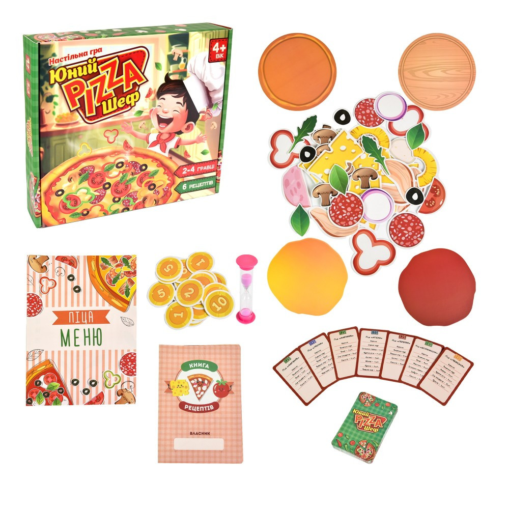Настільна гра "Юнний Pizza Шеф" українською мовою, Strateg 30781