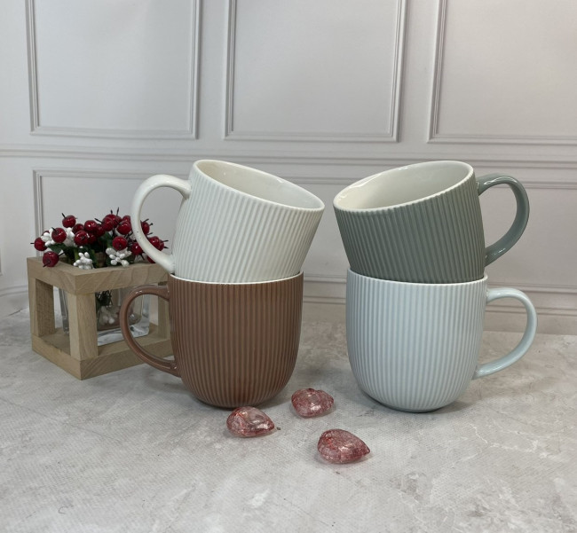 Керамічний кухоль Helios Кольоровий смак кави 300 мл (2630), фото 1