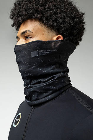 Бандана NECK WARMER TUBULAR UNISEX BLACK LEAD - TU, фото 1