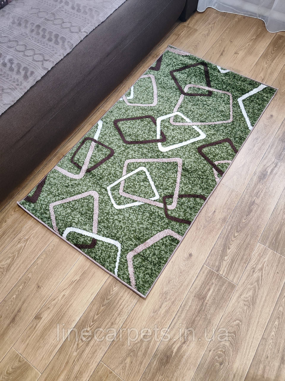 Сучасний килим KIWI 02589A D.Green-D.Brown, фото 1