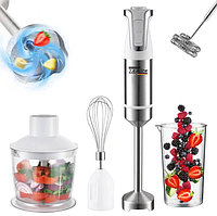 Блендер ручний Zepline 1500 Вт 5в1 занурювальний Білий