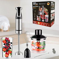 Блендер ручний Zepline 1500 Вт 5в1 занурювальний Чорний