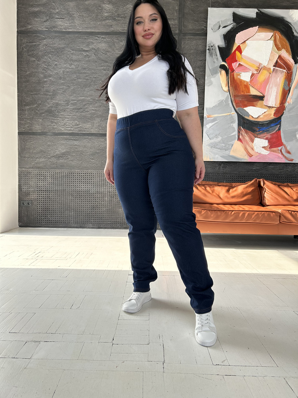 Джинси темно-сині