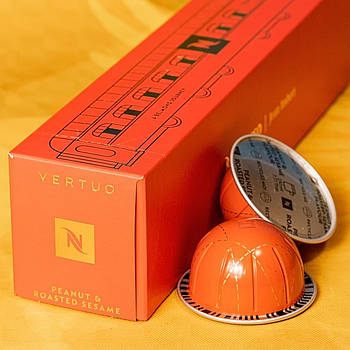 Кава в капсулах Nespresso Vertuo Peanut and roasted sesame (арахіс і смажений кунжут), Швейцарія (10 шт.) 230 мл