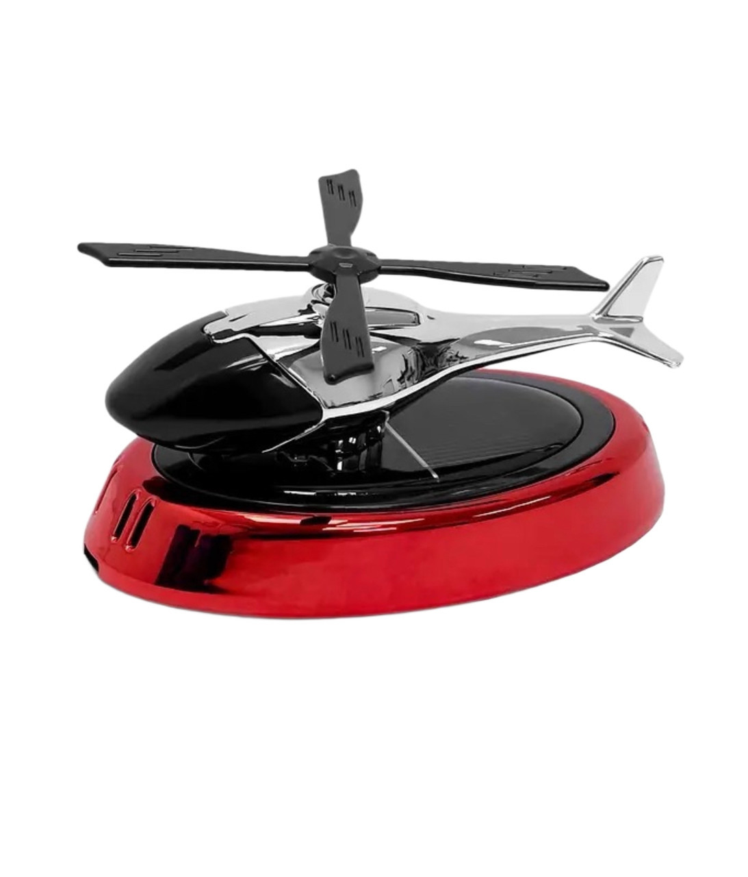 Багаторазовий ароматизатор в машину вертоліт з пропелером, що крутить, червоний (А001) kL., фото 1
