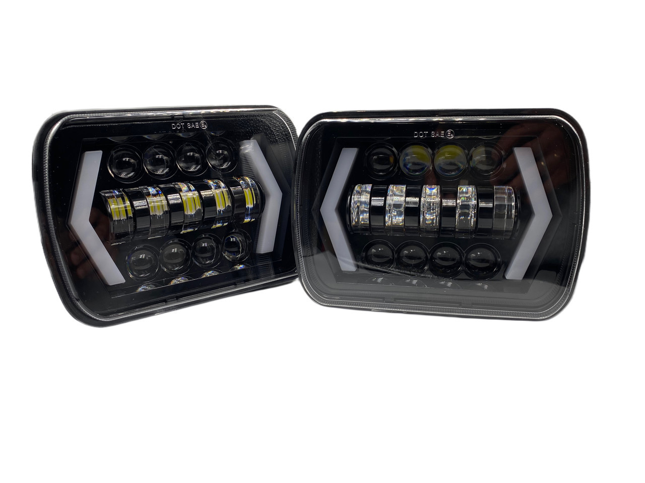 Фари led 5X7 дюйма 75W ближній дальній та поворот Jeep Ваз Nissan Land Rover 20 7 14см 12 24V (lJLS5938) kL., фото 1