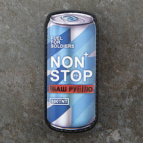 Шеврон ПВХ гумовий резиновий Non Stop Нон Стоп УФ друк 9 х 4 см