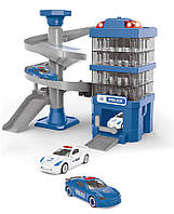 Ігровий набір Гараж паркінг для машинок Поліція зі світлозвуковими ефектами