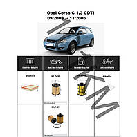 Комплект фільтрів Opel Corsa C 1.3 CDTI (2003-2006) WIX