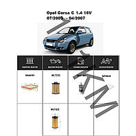 Комплект фільтрів Opel Corsa C 1.4 16V (2003-2007) WIX