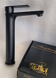 Змішувач для умивальника Hansberg High SL-05-BLACK чорного кольору