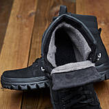 Черевики Чоловічі Зимові Замшеві Чорні Lux, фото 3