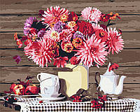 Картина за номерами Заміський натюрморт розмір 40 на 50 см