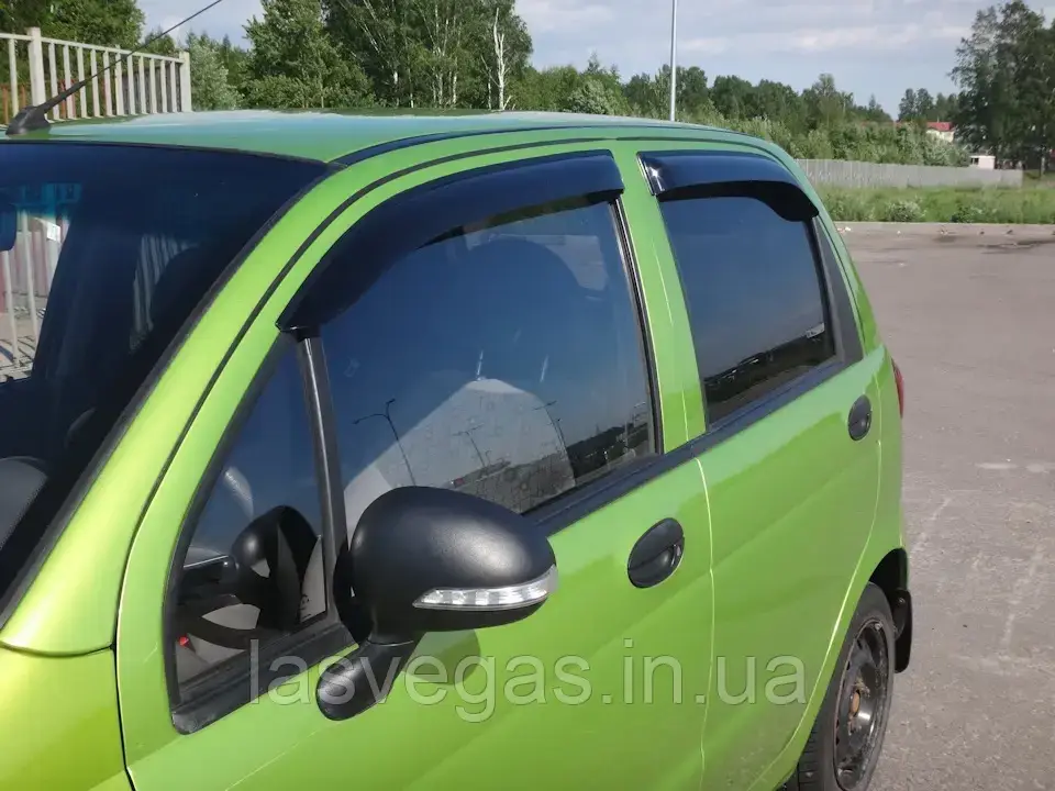 Дефлектори вікон (вітровики) Daewoo Matiz 96- (Autoclover/Корея)