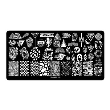 Пластина для стемпінгу Richcolor тваринний принт, геометрія 096