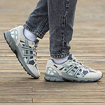 Зимові Чоловічі Кросівки Asics Gel-Sonoma 15-50 Gore-Tex / Асікс Гел-Сонома 15-50 Гор Текс Сірі з Бежевим, фото 6