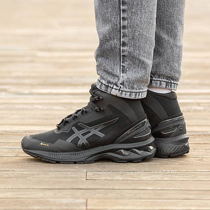 Зимові Чоловічі Кросівки Asics Gel-Kayano 27 Gore-Tex High Black / Асікс Гел-Каяно 27 Гор Текс Високі Чорні, фото 1