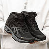 Зимові Чоловічі Кросівки Asics Gel-Kayano 27 Gore-Tex High / Асікс Гел-Каяно 27 ГорТекс Високі Чорні з Сірим, фото 7
