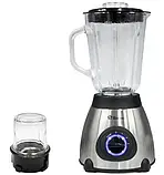 Блендер стаціонарний DOMOTEC MS-6610 1000 Вт, LED блендер з кавомолкою 2 в 1, кухонний електричний блендер, фото 4