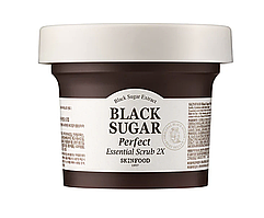 Скраб для обличчя з екстрактом чорного цукру Skinfood Black Sugar Perfect Essential Scrub 2X 210 г