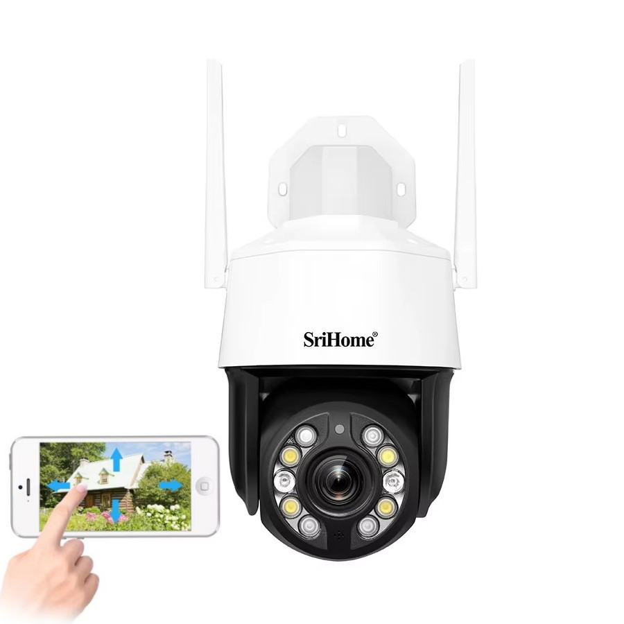 Охоронна 20X оптичний зум поворотна Onvif 2.4G/5G Wi-Fi IP 5MP камера спостереження SriHome SH041. SriHome, фото 1