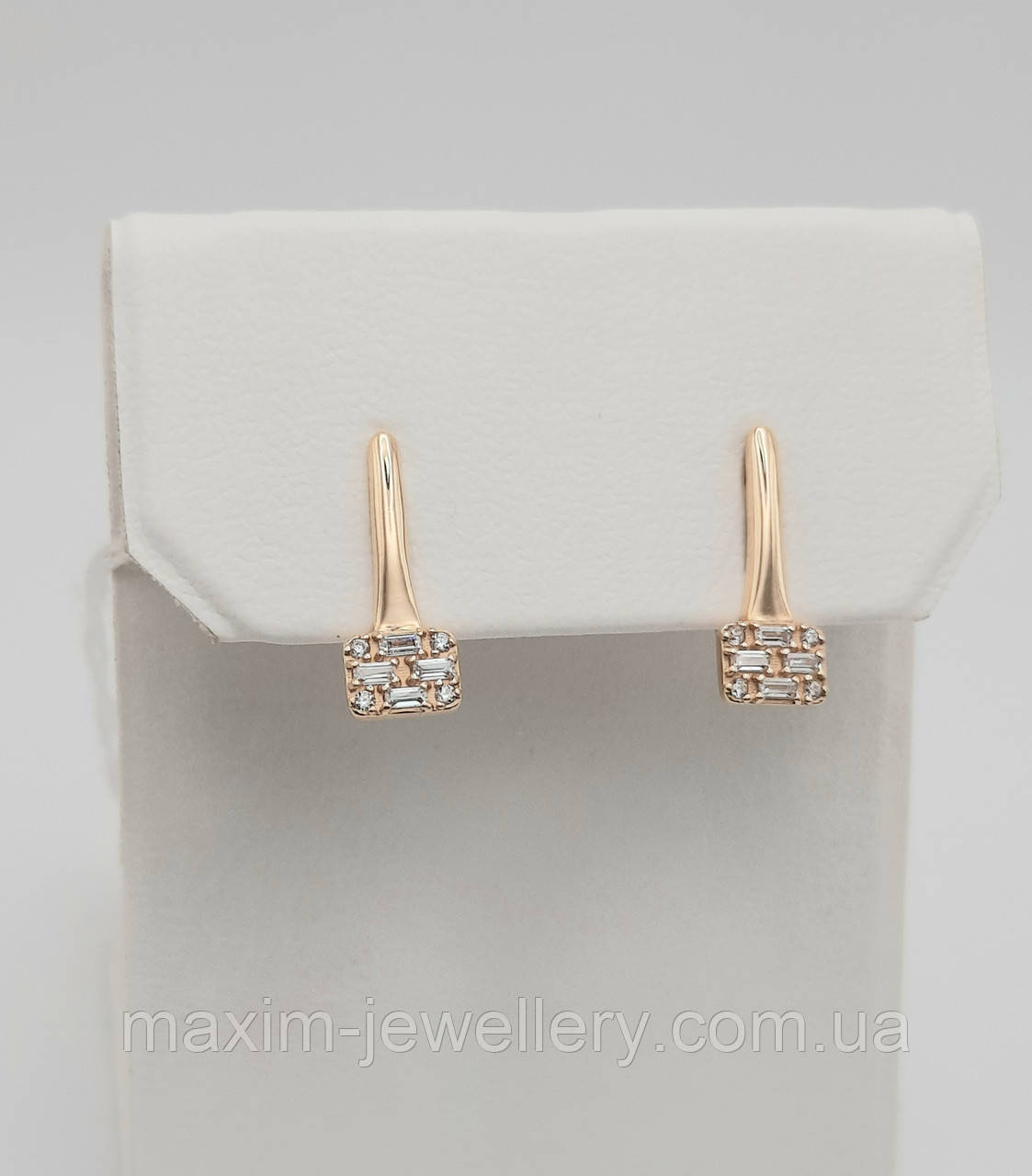 Сережки в червоному золоті, фото 1