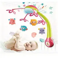 Дитяча музична карусель-мобіль з проектором на ліжечко (з керуванням) Limo toy (HB 0006 ABCD)