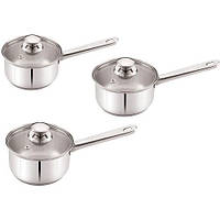 Набір ковшів Empire з неіржавіючої сталі Стрейт EM5517 V 1,2 \ 1,7 \ 2 л Ø 16 \ 18 \ 20 см ( 3 шт )
