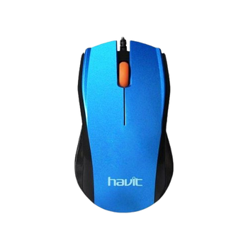 Мишка дротова Havit HV-MS689 блакитний