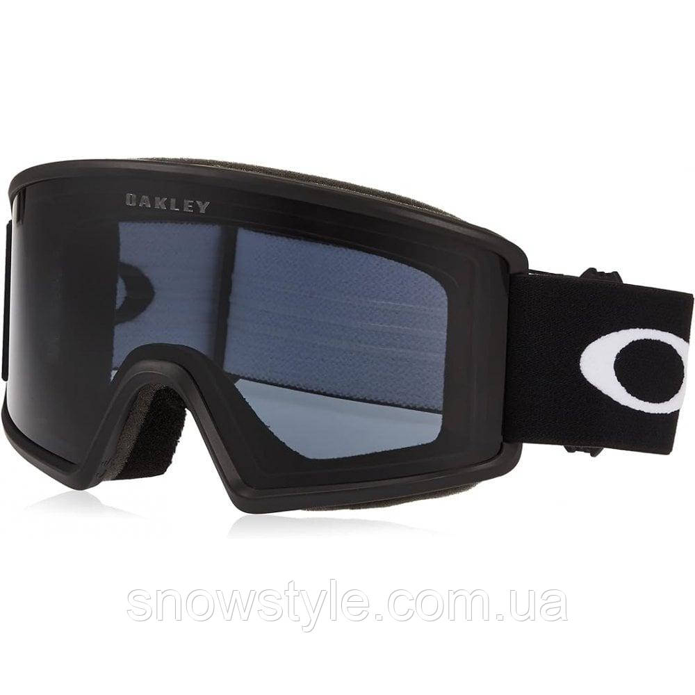 Гірськолижна маска Oakley Target Line L Matte Black Лінза S3 Dark Grey, фото 1