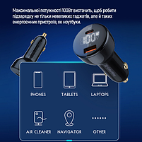 Автомобільний зарядний пристрій ColorWay CW-CHA044PD-BK USB+Type-C 100W PD чорний, фото 11