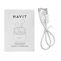 Навушники бездротові Havit TW976 White білий, фото 8