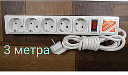 Мережевий фільтр СИЛА В RLFR, 5 метрів, 5 гнізд, 220В