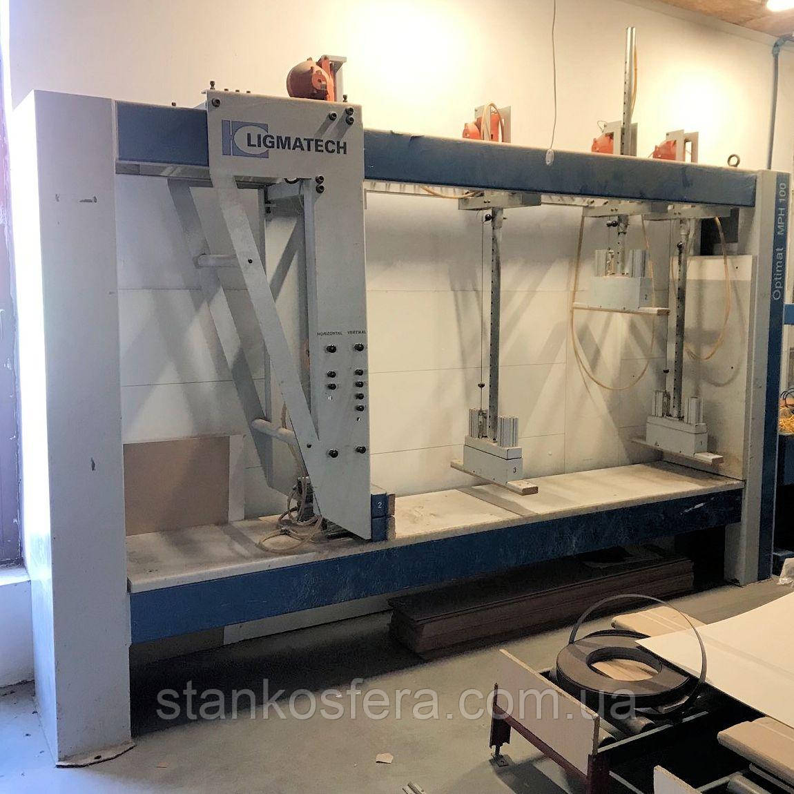Складальний прес Ligmatech MPH100/06 бу 2006р. для збирання корпусів меблів