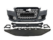 Передній бампер  ( в стилі RS ) V2 на Audi A8 D4 2010-2014 року