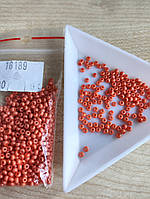 Бісер чехія Preciosa 16189 в упаковці 10 грамів помаранчевий